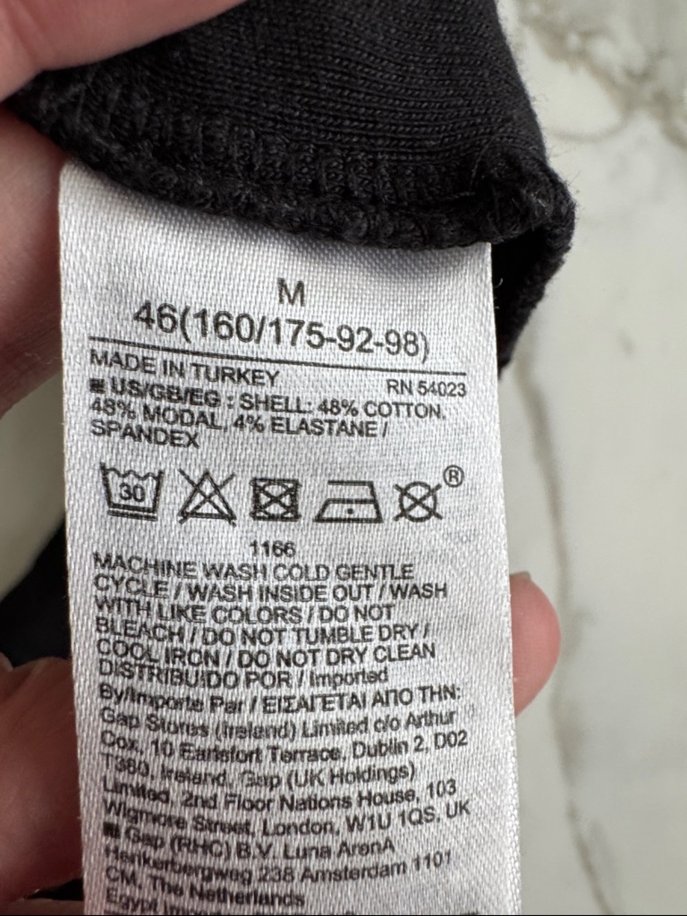 GAP Maternity Black Long Sleeve Henley Top - Picture 7 of 7